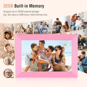 1002y Ybest Frameo 10.1 Inch Smart Wifi Digital Photo Frame 1280x800 Ips Touch Screen Pink #3