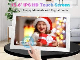 P12-pro Yemsd Digital Picture Frame 15.6 Inch Large Photo 1920x1080 Hd Ips Touch #3