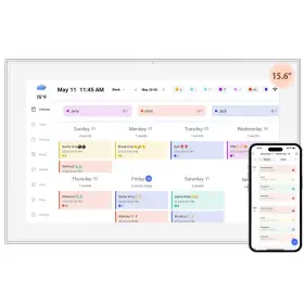 Yenock 705252422777 15.6 Inch Digital Calendar Touchscreen Wall Planner Ips Fhd 1920x1080 Smart