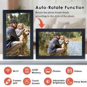 1080 Yoving 730243460902 15.6 Inch Digital Picture Frame Smart Wifi Large Photo 1920 #3