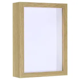 Zaplyte 745060063885 6 Inch X8 Shadow Box Frame Wood Dried Flower Photo Natural Color