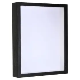 Zaplyte 745060064035 8x12 Shadow Box Frame Wood Dried Flower Photo Floating Black