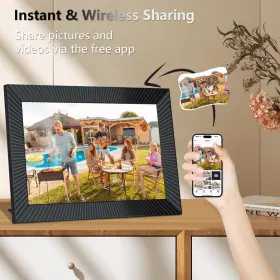 Zbqej 707713548712 Digital Picture Frame Wifi Smart 10.1 Inch With 32gb Memory Ph #2