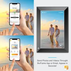 Zcyge 746497766899 Digital Photo Frame 10.1 Inch Electronic Picture Wifi With App Smart #3