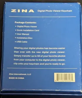 Zina 811252008061 Digital Photo Viewer Keychain - Open Box Looks New #3