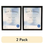 (2 Pack) Mainstays 8.5X11 Document Picture Frame, Black. Fixed Price $6.55.
