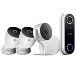 ECO4LIFE Indoor & Outdoor Security Ip Camera Bundle W/ Video Doorbell. Fixed Price $229.99.