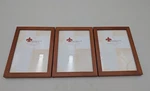 Lawrence Frames 766057T Nutmeg Wood Hinged Triple Picture Frame, By 7-INCH. Fixed Price $32.28.