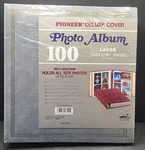 Gray Pioneer Deluxe Cover Fast-stik Binder Album 100 Photos Up 8X10". Fixed Price $19.99.