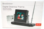 Brookstone Digital Desktop 3.5" Frame - Pen Holder, Clock & Calendar 1000 Photos. Fixed Price $19.99.