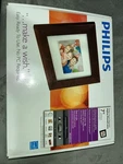 Philips (SPF3470T/G7) Digital Photoframe 7" Lcd Panel Brown Wood Frame, Open Box. Fixed Price $30.00.