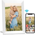 Aeezo Smart Wifi Digital Photo Frame 10.1 Inch Ips Touchscreen 16GB White. Fixed Price $49.00.