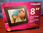 Aluratek ADPFWM8S 8" Digital Photo Frame Black 1024X768 Open Box. Fixed Price $12.00.