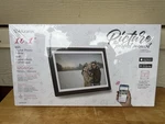 New Aluratek 10" Lcd Picture Frame Wi-fi Touchscreen Digital Photo Wood Grain. Fixed Price $58.99.