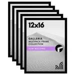 Americanflat Picture Frame With Polished Plexiglass - Set 12X16, Black. Fixed Price $33.91.