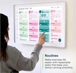 Skylight 27" Max Aluminum Shadow Box Touchscreen Family Organizer. Fixed Price $480.00.