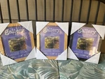 (3) Ambiance Gallery Wood 1.5" Deep Picture Frames 2 Natural/ (1 Black New. Fixed Price $29.99.