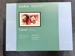 Aura Carver Gravel Digital Photo Frame White Mat Landscape Display Wifi Smart. Fixed Price $140.80.