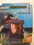 Digital Photo Album W/ Keychain By SHIFT3 Black New Open Box Pics Storage Usb 2.. Fixed Price $12.76.