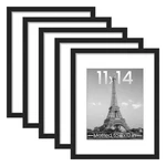 Upsimples Frame Set Of 5, Display Pictures 8X10 11X14, Black. Fixed Price $35.16.