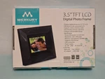 3.5" Widescreen Digital Photo Frame Black New In Box Merkury. Fixed Price $42.50.