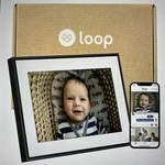 Loop Wifi Digital Picture Frame, Touch Screen, 10 Display, App, Family Sharing. Fixed Price $129.95.