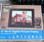 Polaroid 8" Ips Touchscreen Digital Picture Frame Wi-fi Usb PDWX-800BB Black. Fixed Price $15.00.