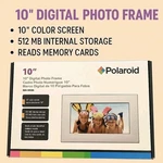 Polaroid 10" Digital Photo Frame XSA-10169S Lcd Memory Card Reader 512 Mb New. Fixed Price $28.99.