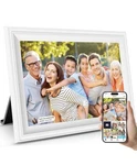 Jiugedpf K103 White Wifi Touch Screen Digital Picture Frame. Fixed Price $39.99.