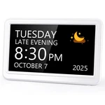 Raynic Digital Clock, 7" Calendar Day For Seniors, Dementia Clo.... Fixed Price $38.04.