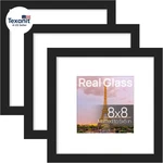 8X8 Frame Made Of High Definition Glass, Display Pictures 5X5 With Mat. Fixed Price $31.36.