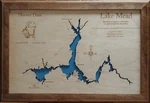 Lake Mead In Az And Nv - Laser Cut Wood Map Wall Art Made To Order. Fixed Price $186.49.