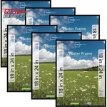 Mainstays Basic Poster Frame 18" X 24" Black, Set Of 6. Fixed Price $62.73.