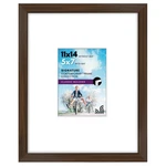 Picture Frame 11X14 5X7 Shatter Resistant Glass Walnut Americanflat Display Wall. Fixed Price $28.99.