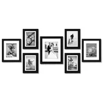 Americanflat Set Of 7 Picture Frames With Shatter-resistant Glass Gallery W.... Fixed Price $49.47.