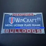 Georgia Bulldogs Football License Plate Frame Authentic Ncaa Auto Tag Vehicle. Fixed Price $24.26.