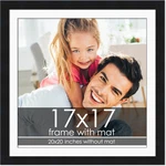Black 20X20 Wood Frame With White Mat For 17X17 Prints. Fixed Price $94.99.