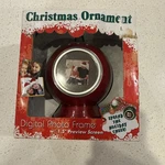 Digital Usb Frame Christmas Ornament - Holds 100 Photos Stands Hangs. Fixed Price $15.00.
