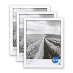 Mainstays 8X10 Linear Gallery Wall Picture Frame, White, Set Of 3. Fixed Price $18.48.