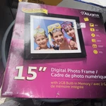 Aluratek ADMPF415F 15" Hi-res Digital Photo Frame New. Fixed Price $125.00.