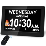 10.1'' Digital Clock, 1280*800P Extra Large Display, With Da.... Fixed Price $56.35.