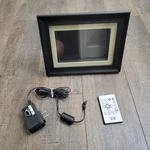 Hp Black Digital Picture Frame 7" W/ Remote & Charger Tested/works DF780B2. Fixed Price $17.50.