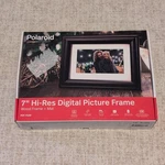 Polaroid 7" Digital Picture Frame Wood + Mat (PDF-750W) New Open Box. Fixed Price $14.99.