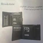 Brookstone Digital Photo Wallet Black Usb Clock Calendar Men's/women's. Fixed Price $24.99.