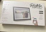Aluratek 32GB 10" Black Digital Photo Frame. Fixed Price $55.00.