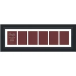 Craig Frames 9X32 Black Collage Frame, 6-5X7 Openings, White Mat, Wall Display. Fixed Price $55.31.