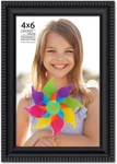 4X6 Black Picture Frame, Contemporary Wall Mount Table Top, Prosperity. Fixed Price $9.19.