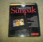 Sunpak 7" Digital Photo Frame With Remote, Lcd Display, Black Nib!. Fixed Price $21.99.