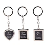 Linble Photo Frame Keychain Set 3PCS Stainless Steel Blank Picture Key.... Fixed Price $16.67.