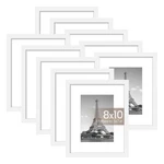 Upsimples Frame Set Of 10, Display Pictures 5X7 With Mat Or 8X10.... Fixed Price $34.81.